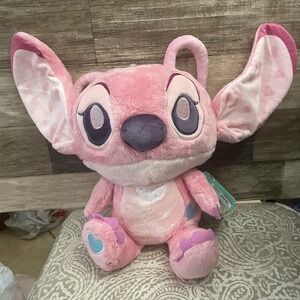 Disney Baby Angel Plush Lilo & Stitch Pink Heart Details Kids Preferred 81440